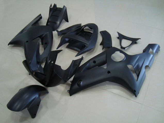 2003-2004 Matte Black Kawasaki ZX6R Motorcycle Fairing