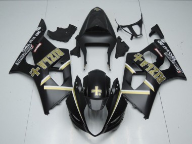 2003-2004 Matte Black Rizla & Suzuki GSXR 1000 Motorcycle Fairing