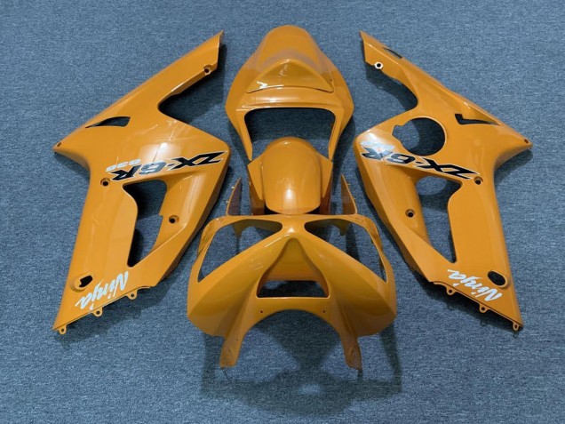 2003-2004 Orange Kawasaki ZX6R Motorcycle Fairing