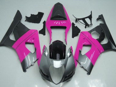 2003-2004 Pink Silver and Black Suzuki GSXR 1000 Motorcycle Fairing