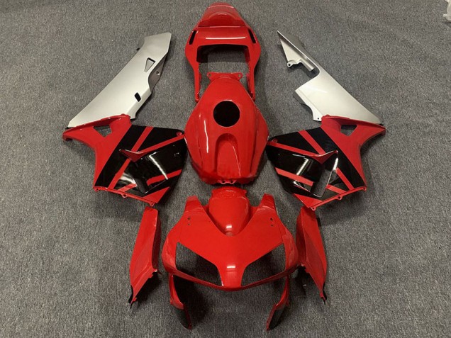 2003-2004 Red Black and Silver Honda CBR600RR Motorcycle Fairing 2003-2004 Red Black and Silver Honda CBR600RR Motorcycle Fairing