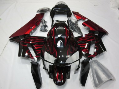 2003-2004 Red Flame Honda CBR600RR Motorcycle Fairing