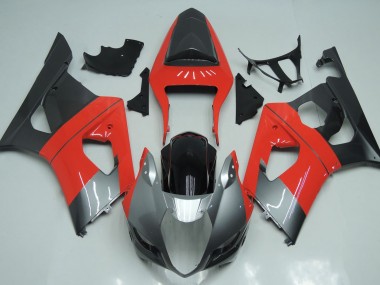 2003-2004 Red Silver and Black Suzuki GSXR 1000 Motorcycle Fairing