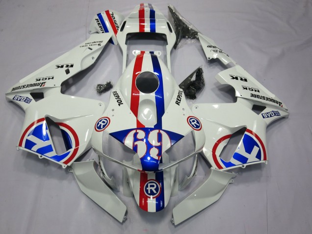 2003-2004 Repsol 69 Honda CBR600RR Motorcycle Fairing 2003-2004 Repsol 69 Honda CBR600RR Motorcycle Fairing