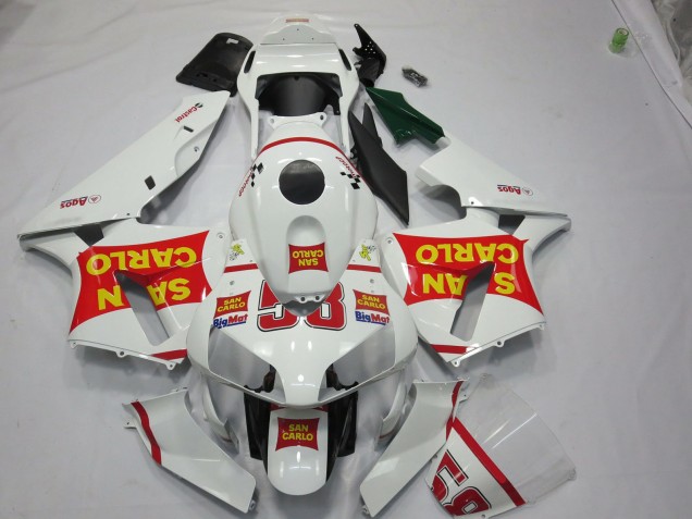 2003-2004 San Carlo 58 Honda CBR600RR Motorcycle Fairing 2003-2004 San Carlo 58 Honda CBR600RR Motorcycle Fairing