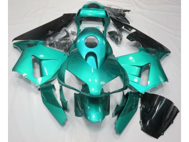 2003-2004 Teal Plain Honda CBR600RR Motorcycle Fairing