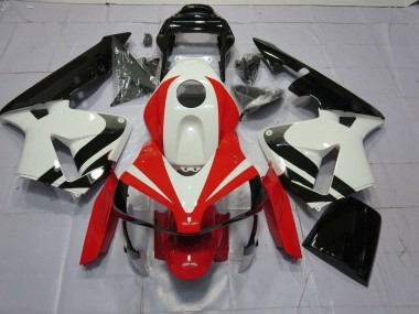 2003-2004 White Red and Black OEM Honda CBR600RR Motorcycle Fairing