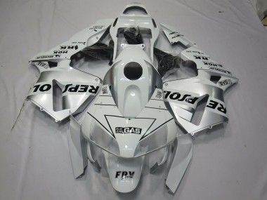2003-2004 White Silver Repsol Honda CBR600RR Motorcycle Fairing