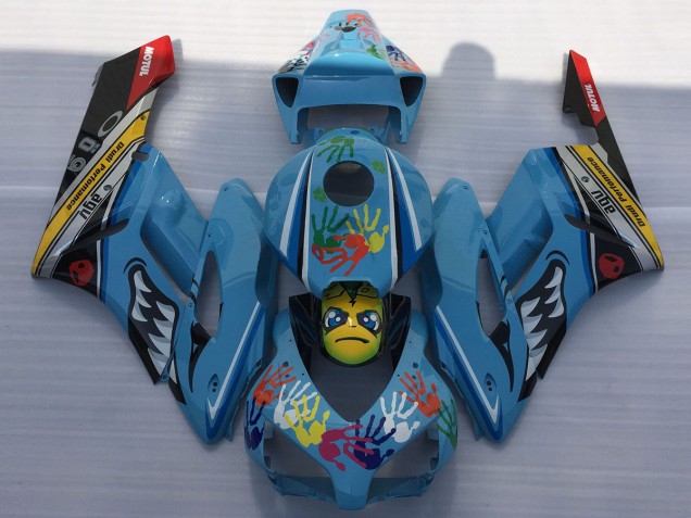 2004-2005 Blue Shark Honda CBR1000RR Motorcycle Fairing 2004-2005 Blue Shark Honda CBR1000RR Motorcycle Fairing