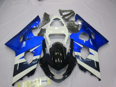 2004-2005 Blue White Suzuki GSXR 600-750 Motorcycle Fairing