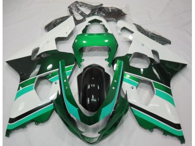 2004-2005 Gloss Green & Green Suzuki GSXR 600-750 Motorcycle Fairing