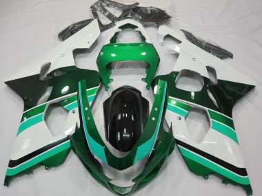 2004-2005 Gloss Green & Green Suzuki GSXR 600-750 Motorcycle Fairing