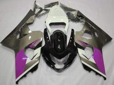 2004-2005 Gloss Grey Suzuki GSXR 600-750 Motorcycle Fairing