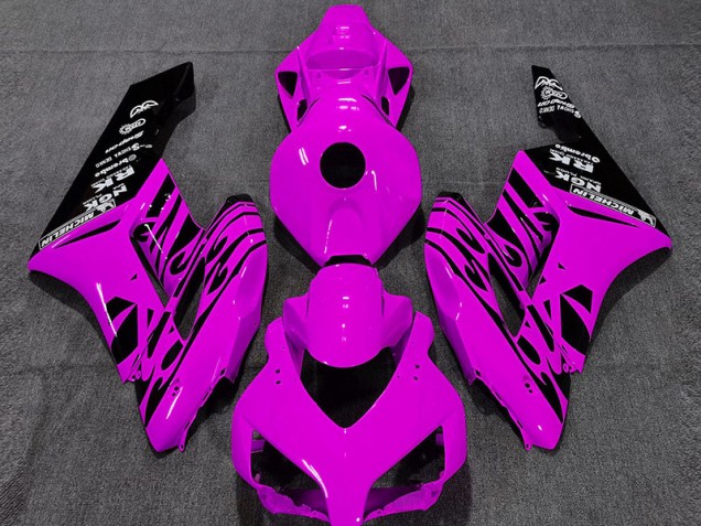 2004-2005 Gloss Pink Flame Honda CBR1000RR Motorcycle Fairing 2004-2005 Gloss Pink Flame Honda CBR1000RR Motorcycle Fairing