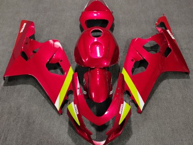 2004-2005 Gloss Red Suzuki GSXR 600-750 Motorcycle Fairing