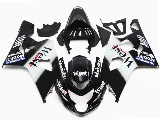 2004-2005 Gloss west OEM Style Suzuki GSXR 600-750 Motorcycle Fairing 2004-2005 Gloss west OEM Style Suzuki GSXR 600-750 Motorcycle Fairing