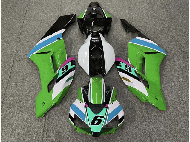 2004-2005 Green 6 Honda CBR1000RR Motorcycle Fairing 2004-2005 Green 6 Honda CBR1000RR Motorcycle Fairing