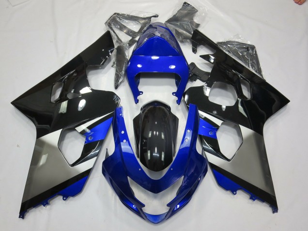 2004-2005 Grey Blue and Black Suzuki GSXR 600-750 Motorcycle Fairing 2004-2005 Grey Blue and Black Suzuki GSXR 600-750 Motorcycle Fairing