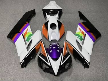 2004-2005 Orange and Purple Flag Honda CBR1000RR Motorcycle Fairing