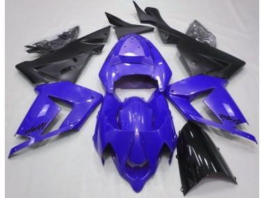 2004-2005 Pearl Blue & Black Kawasaki ZX10R Motorcycle Fairing