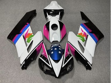 2004-2005 Pink and Blue Flag Honda CBR1000RR Motorcycle Fairing