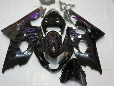 2004-2005 Purple Flame Suzuki GSXR 600-750 Motorcycle Fairing