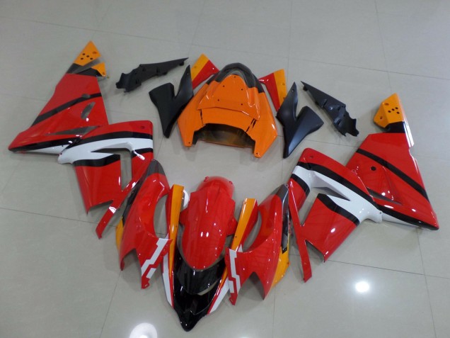 2004-2005 Red White Pink Kawasaki ZX10R Motorcycle Fairing