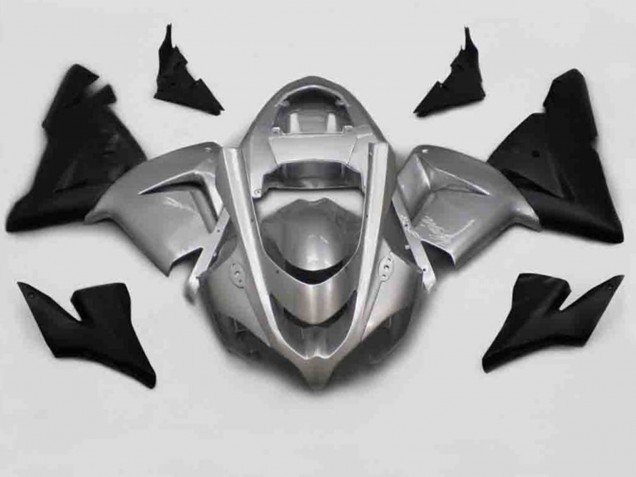 2004-2005 Silver Black Kawasaki ZX10R Motorcycle Fairing