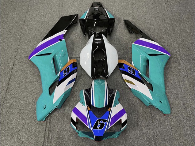 2004-2005 Teal 6 Honda CBR1000RR Motorcycle Fairing 2004-2005 Teal 6 Honda CBR1000RR Motorcycle Fairing