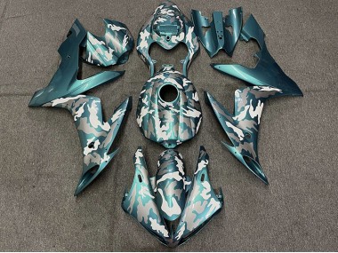 2004-2006 Dark Teal Camo Yamaha R1 Motorcycle Fairing