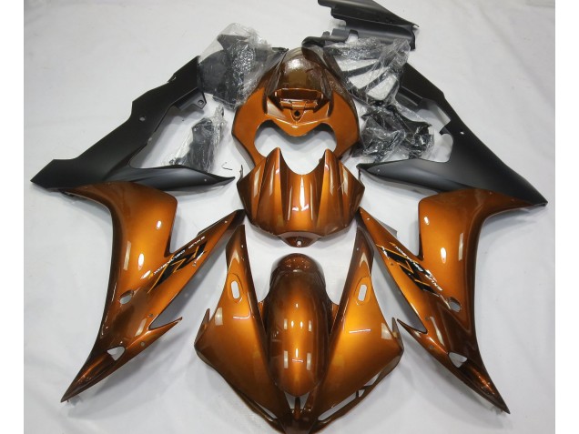 2004-2006 Gloss Orange & Black Yamaha R1 Motorcycle Fairing 2004-2006 Gloss Orange & Black Yamaha R1 Motorcycle Fairing