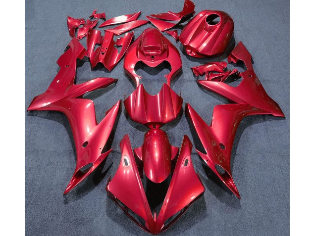 2004-2006 Solid Red Yamaha R1 Motorcycle Fairing 2004-2006 Solid Red Yamaha R1 Motorcycle Fairing