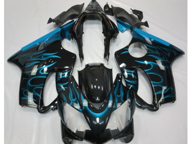 2004-2007 Light Blue Flame Honda CBR600 F4i Motorcycle Fairing