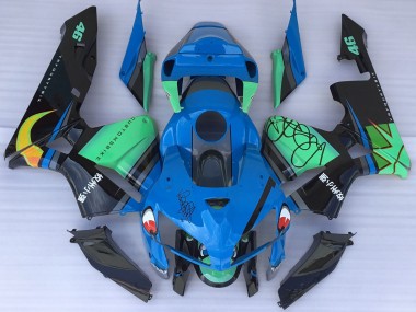 2005-2006 Blue Shark & Green Honda CBR600RR Motorcycle Fairing