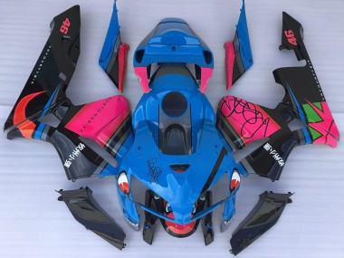 2005-2006 Blue Shark & Pink Honda CBR600RR Motorcycle Fairing