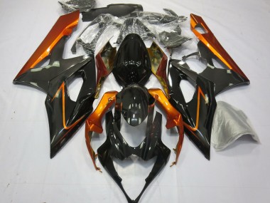 2005-2006 Burnt Orange and Black Suzuki GSXR 1000 Motorcycle Fairing