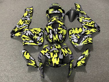 2005-2006 Camo & NEON YELLOW Honda CBR600RR Motorcycle Fairing