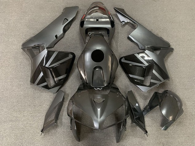 2005-2006 Dark Silver and Black Honda CBR600RR Motorcycle Fairing 2005-2006 Dark Silver and Black Honda CBR600RR Motorcycle Fairing