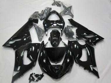 2005-2006 Gloss Black Kawasaki ZX6R Motorcycle Fairing