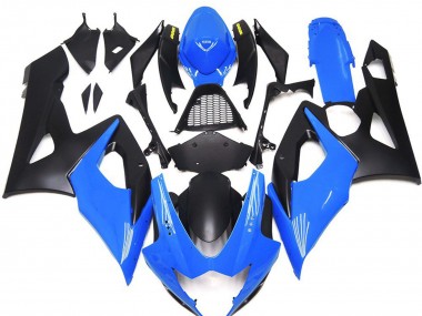 2005-2006 Gloss Blue with Yellow Logos Suzuki GSXR 1000 Motorcycle Fairing