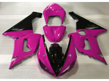 2005-2006 Gloss Pink & Black Kawasaki ZX6R Motorcycle Fairing