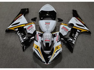 2005-2006 Gold Playboy Kawasaki ZX6R Motorcycle Fairing