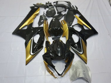 2005-2006 Gold and Black Suzuki GSXR 1000 Motorcycle Fairing