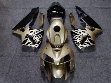 2005-2006 Golden Black Honda CBR600RR Motorcycle Fairing