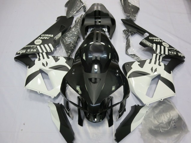 2005-2006 Matte Black & Puisher Logos Honda CBR600RR Motorcycle Fairing 2005-2006 Matte Black & Puisher Logos Honda CBR600RR Motorcycle Fairing