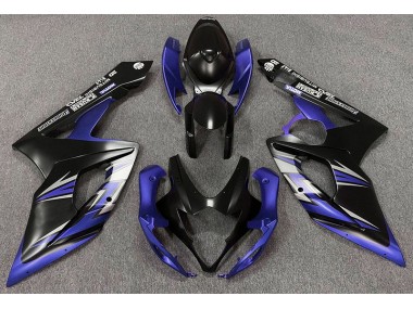 2005-2006 Matte Black and Blue Suzuki GSXR 1000 Motorcycle Fairing