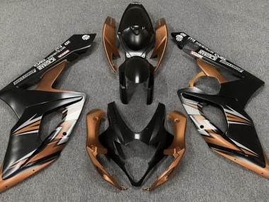 2005-2006 Matte Black and Bronze Suzuki GSXR 1000 Motorcycle Fairing