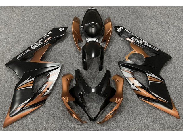 2005-2006 Matte Black and Bronze Suzuki GSXR 1000 Motorcycle Fairing 2005-2006 Matte Black and Bronze Suzuki GSXR 1000 Motorcycle Fairing