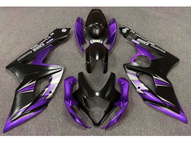 2005-2006 Matte Black and Purple Suzuki GSXR 1000 Motorcycle Fairing