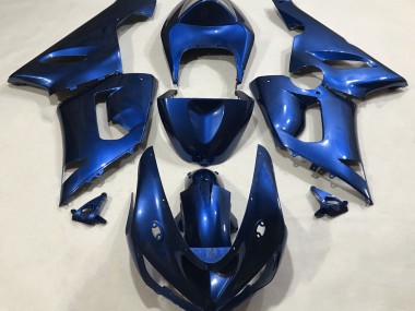 2005-2006 Metallic Blue Kawasaki ZX6R Motorcycle Fairing